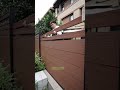 Don‘t build cement Garden Fence!Use Aluminium post+WPC Panelmake your Garden nice looking