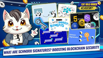 What Are Schnorr Signatures? Boosting Blockchain Security⚡️CAT GOLD MINER ACADEMY
