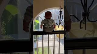 BABY FALLS OFF BALCONY #shorts