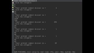 Recursive Euclides - Fortran in Netbeans (tutorial)