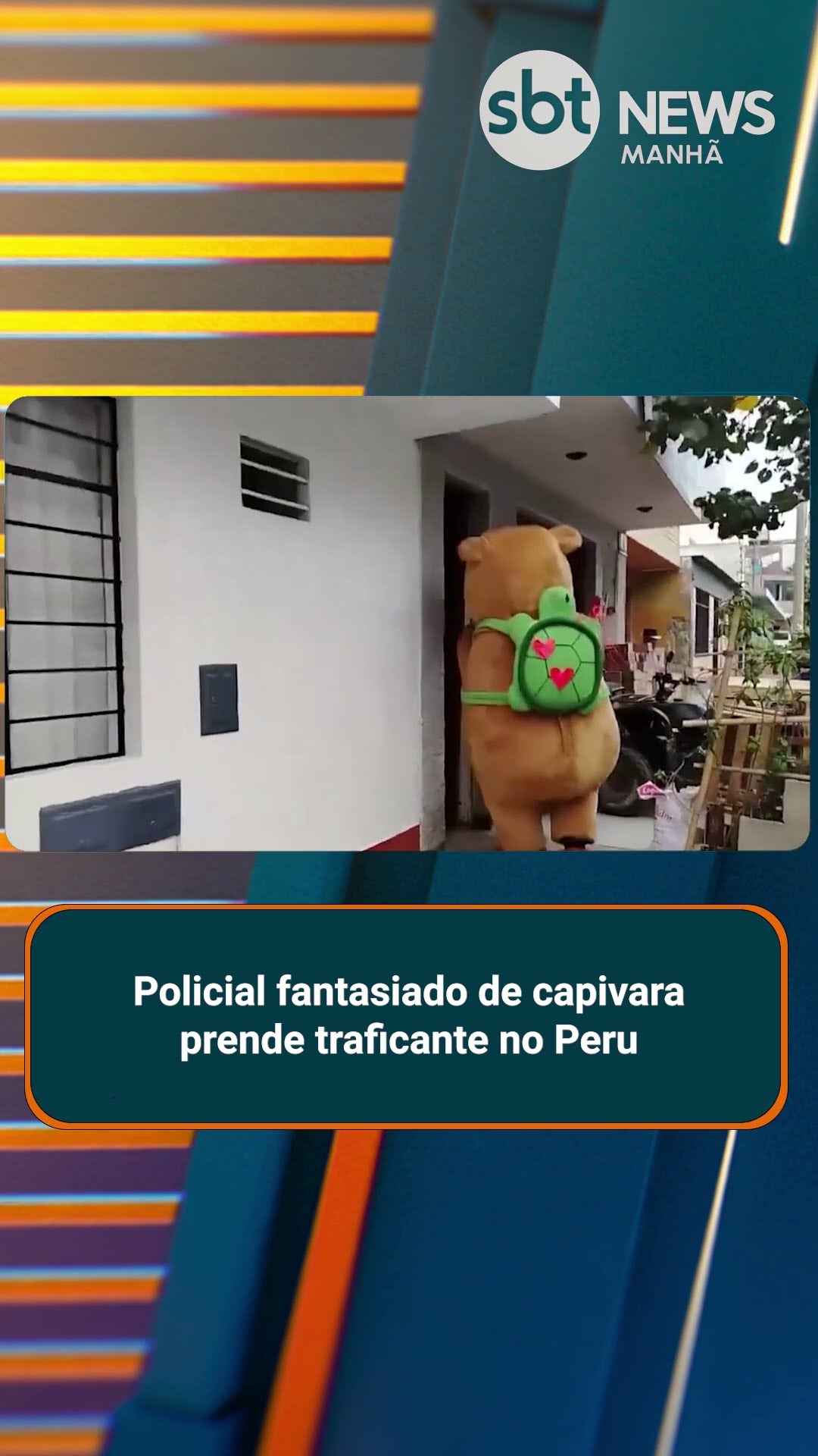 Policial se veste de capivara para prender traficante