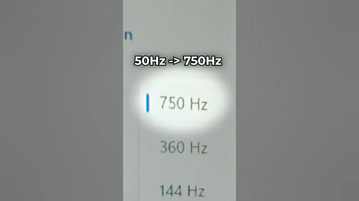 50Hz Vs 750Hz is Insane! #gamingmonitor #shorts #gamingsetup