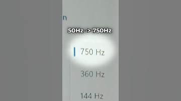 50Hz Vs 750Hz is Insane! #gamingmonitor #shorts #gamingsetup