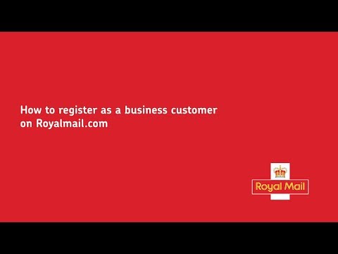 How to register as a business customer on royalmail.com