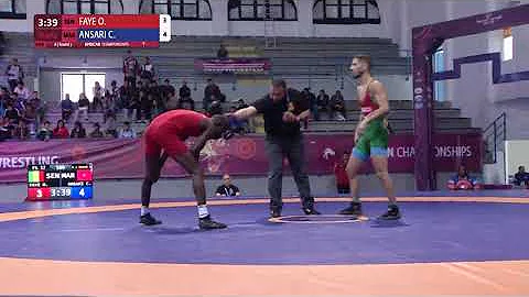 Round 3 FS - 57 kg: O. FAYE (SEN) v. C. ANSARI (MAR)