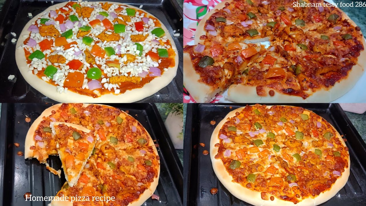 डोमिनोज जैसा पिज़्ज़ा घर पर कैसे बनाते हैंHomemade pizza recipe by|pizza recipe by shabnam।