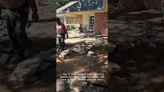 How to make flagstone patio with simple steps