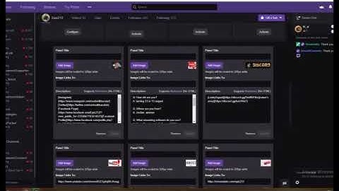 how to add&edit panels on twitch tv easy way! - twitch panels  tutorial