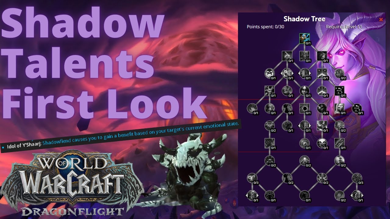 Shadow Priest Dragonflight Talent Tree: First Look
