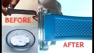 How to clean watch strap at home ?