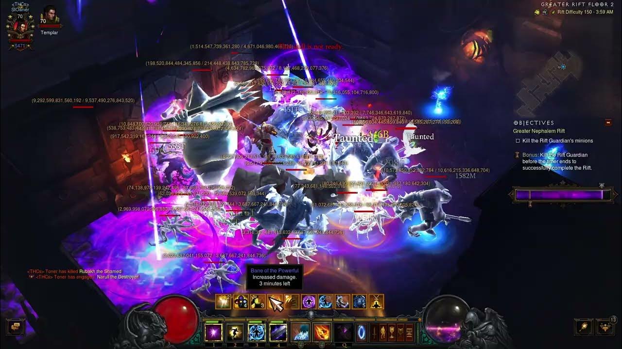 Diablo 3 Season 28 Wiz solo GR 150 3min 27sec YouTube