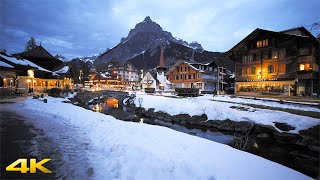 Kandersteg Winter Switzerland 4K