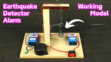 How to Make Earthquake Alarm at Home| DIY Working Model Science Project Ideas for Science Exhibition