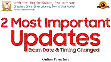 2 Most Important Update | Online Form Info