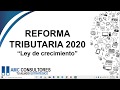 ✅ REFORMA TRIBUTARIA COLOMBIA 2020 PUNTOS RELEVANTES EN 5 MINUTOS