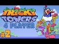 Tricky Towers - #2 - Puzzle Pains! (4 Player Gameplay)