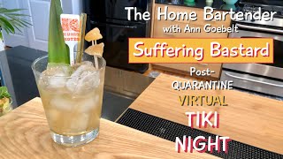 Suffering Bastard-Tiki Cocktail Series
The 3rd cocktail of the Home Bartender w/ Ann Goebelts Tiki Cocktail Series. Learn how to make an authentic Suffering Bastard cocktail.
To make the Tiki cocktail syrups needed for this and many more Tiki cocktails, watch the Syrups Video in this series. For more weekly videos starting in June, 2020 please subscribe! Join me in making great cocktails as we home bartend together.
This series was created for the Post-Quarantine Virtual Tiki Night, Saturday May 16th, 2020 from 5-10 PM PST or if a different timezone celebrate on Saturday and post your videos & pictures the next day. LIVE on hopefully BOTH YouTube & Facebook at some point between 5-10PM PST :) Suffering Bastard-Tiki Cocktail Series