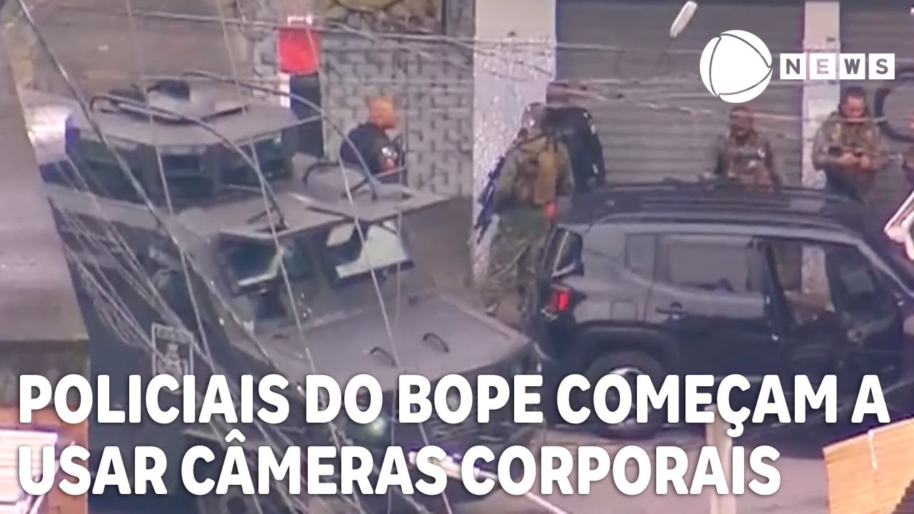 Policiais do Bope do RJ começam a usar câmeras corporais