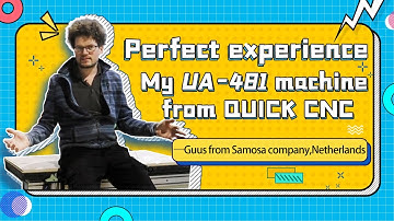 China cnc machine review UA 481 from my customer