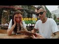 Грузия, Тбилиси. Аренда жилья и ужин в кафе | VEGAN TRAVEL VLOG | DAY 2