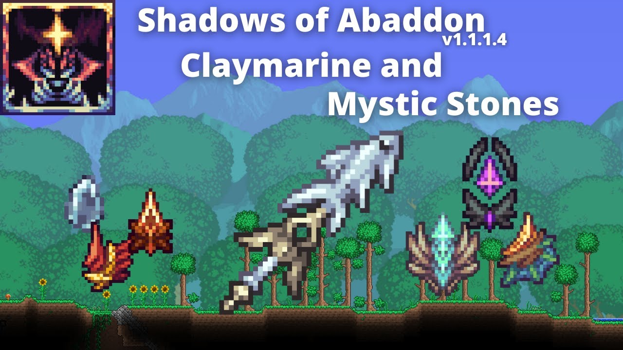 Terraria Shadows of Abaddon Guide v1.1.1.4 Claymarine Weapon and