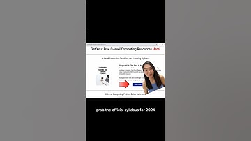 Grab Free Resources to Help You ACE O-level Computing #olevel #computing