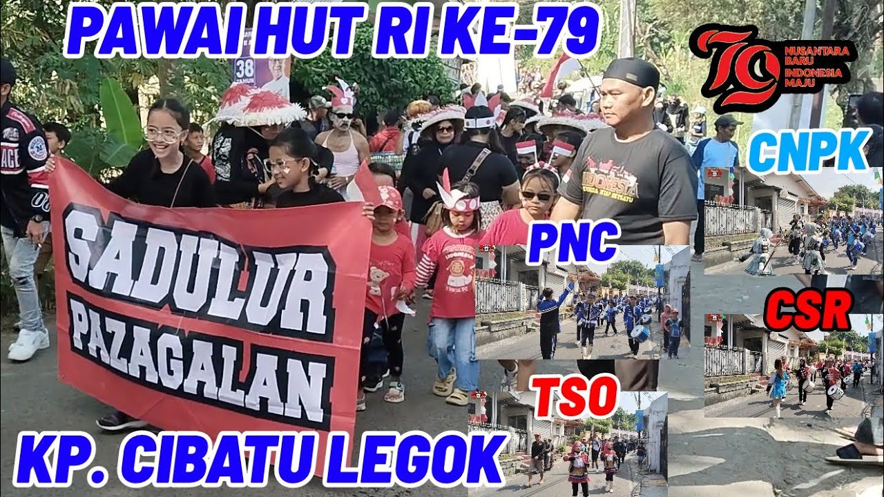 MERIAH.. PAWAI KARNAVAL & DRUMBAND |kp.cibatu legok  Spesial hut RI ke-79