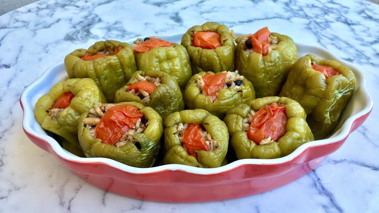 ZEYTİNYAĞLI BİBER DOLMASI TARİFİ | ZEYTİNYAĞLI YEMEK TARİFLERİ | ESRA YILDIRIM ZEYTİNYAĞLI BİBER DOLMASI TARİFİ | ZEYTİNYAĞLI YEMEK TARİFLERİ | ESRA YILDIRIM