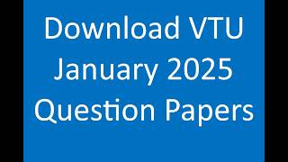 VTU BE Design of RC Structural Elements Question Paper of January 2025 (2018 Scheme)