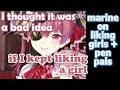 Marine on Being Attracted To Girls and Being Pen Pals [subs] [hololive]