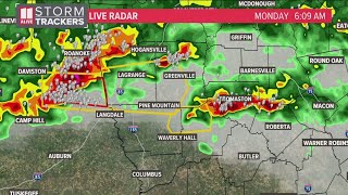 Powerful storm impacting Troup County | Monday 6:15 a.m. update