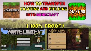 How to transfer crafting and building maps or world to minecraft #minecraft screenshot 5