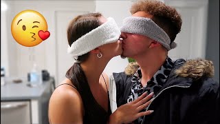 BLINDFOLDED KISSING CHALLENGE!! | Montana & Ryan