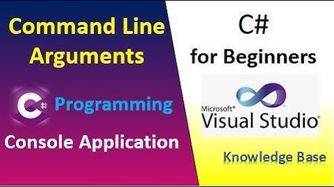 Command Line Arguments in C#