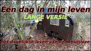 One day in my life (homeless person living in a bicycle caravan) LONG VERSION