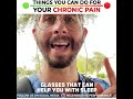 Things you can do for your chronic pain