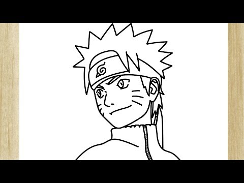 COMO DESENHAR O ROSTO DO NARUTO FÁCIL /// HOW TO DRAW NARUTO FACE (EASY) 