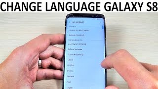 CHANGE LANGUAGE Samsung Galaxy S8, S8+ | How to screenshot 5