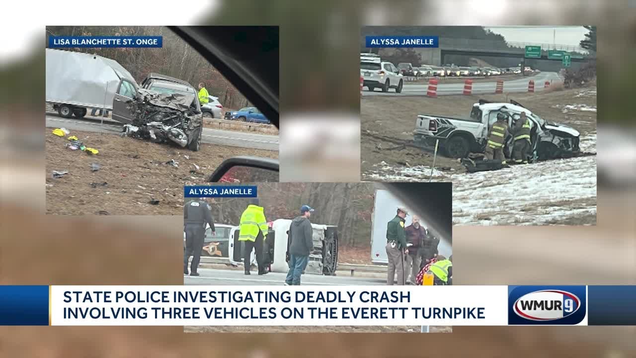 Woman killed in crash on Everett Turnpike, state police say - YouTube