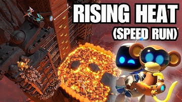 Astro Bot - RISING HEAT Speedrun Guide 🏆 (Both Bots)