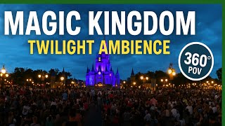 Happily Ever After Pre-Show Atmosphere in 360° | Magic Kingdom Twilight Walk WDW MK
