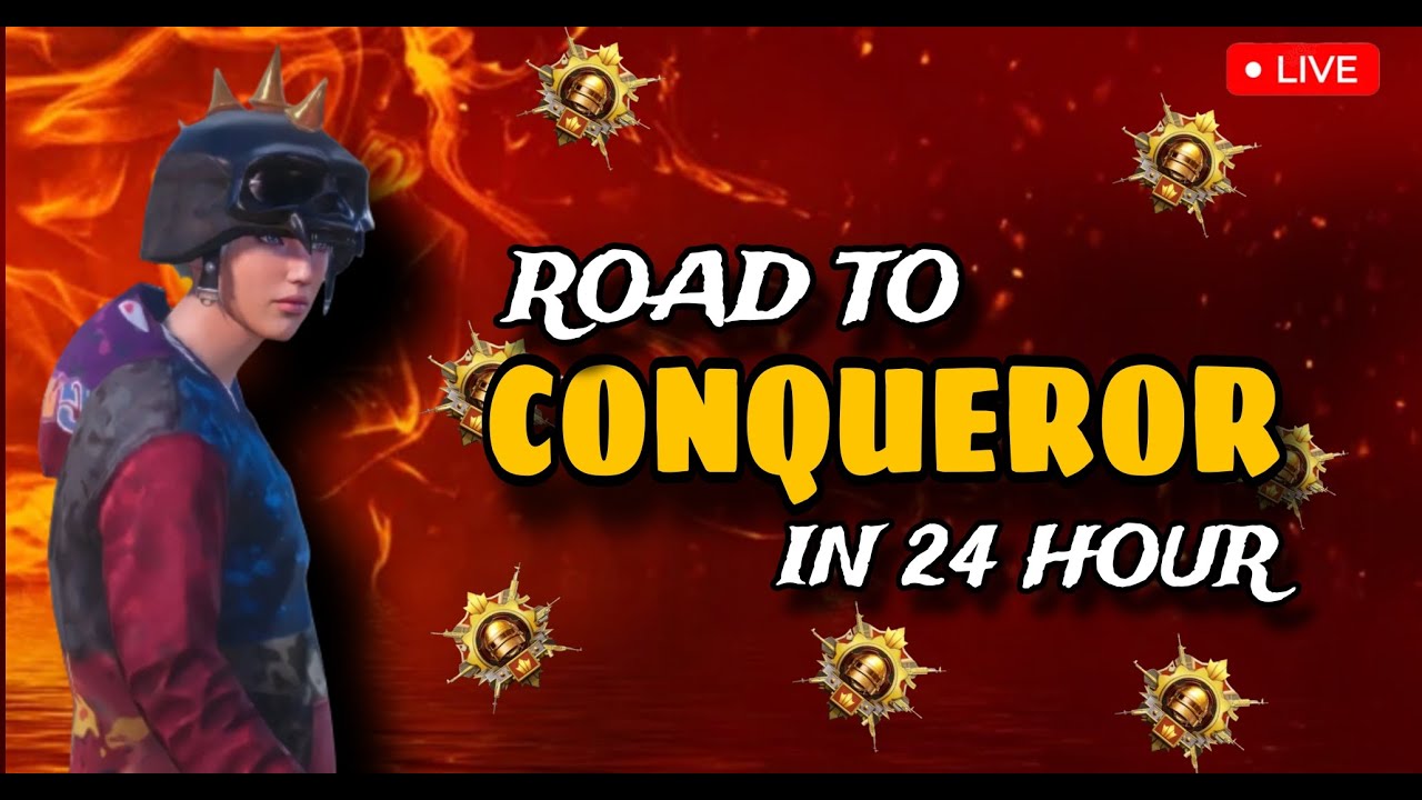24 hour non stop stream |24 hour conqueror Chellenge🔥| PUBG MOBILE LIVE ...