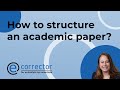 How to structure an academic paper? | eCORRECTOR&#39;s webinar