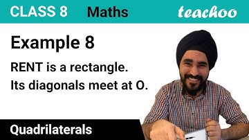 Example 8 - RENT is a rectangle. Its diagonals meet at O. Find x if - Teachoo