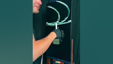 Green Aurora Borealis Mountain Waterfall Beginner Oil Painting Tutorial