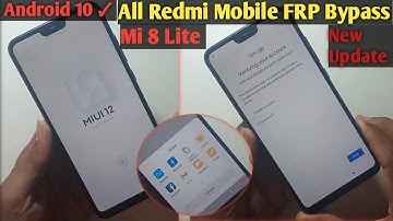 Redmi All Mobile Frp Bypass without computer | Mi 8 lite Frp Bypass 2023 | redmi Frp bypass miui 12