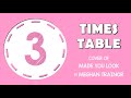 3 times table song made you look by meghan trainor laugh along and learn
