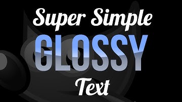 GIMP: Create Super Simple Glossy Text
