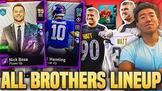 ALL 'BROTHERS' TEAM BUILDER! WATT'S, BOSA'S, & MORE! Madden 20 Ultimate Team