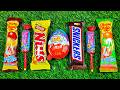 Satisfying video Asmr lollipops candy and chocolate gummy candy unboxing video Asmr